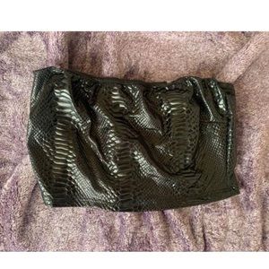 Snake print crop top